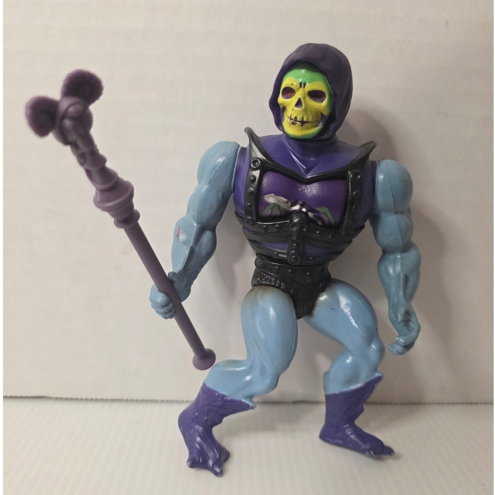 Mattel Battle Armor Skeletor 5.5" Purple Fair 1983 MOTU Figure